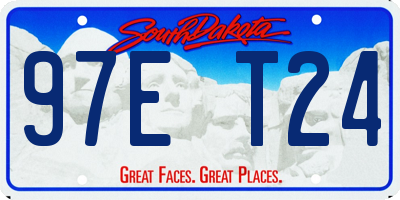 SD license plate 97ET24