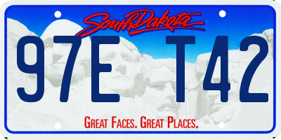 SD license plate 97ET42