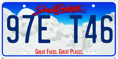 SD license plate 97ET46