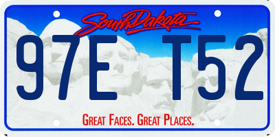 SD license plate 97ET52