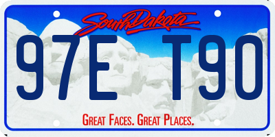 SD license plate 97ET90