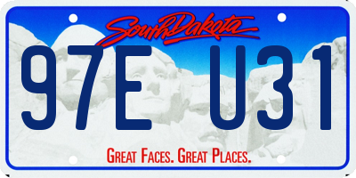 SD license plate 97EU31