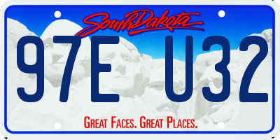 SD license plate 97EU32