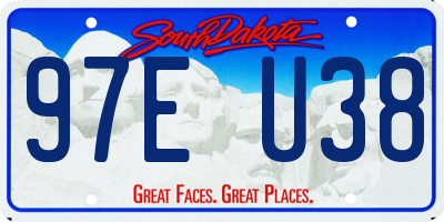 SD license plate 97EU38