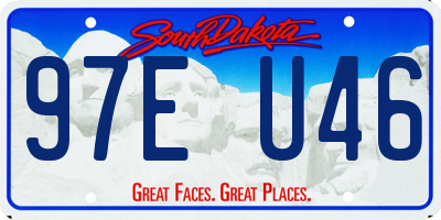 SD license plate 97EU46