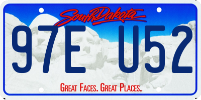 SD license plate 97EU52