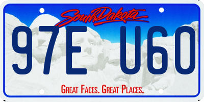 SD license plate 97EU60