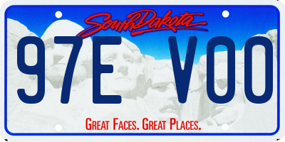 SD license plate 97EV00