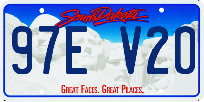 SD license plate 97EV20