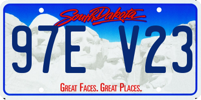 SD license plate 97EV23