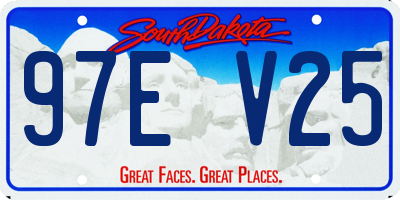 SD license plate 97EV25