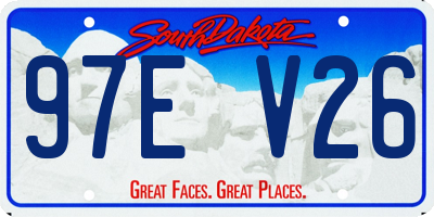 SD license plate 97EV26