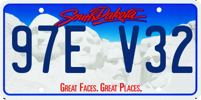 SD license plate 97EV32