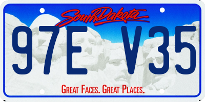 SD license plate 97EV35