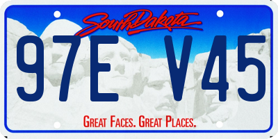 SD license plate 97EV45