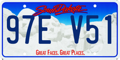 SD license plate 97EV51