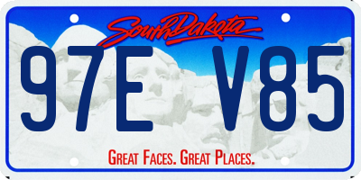 SD license plate 97EV85