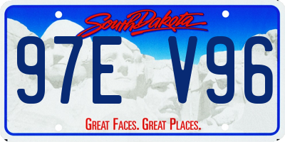 SD license plate 97EV96