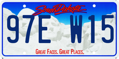 SD license plate 97EW15