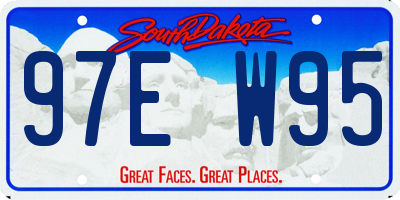 SD license plate 97EW95