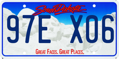 SD license plate 97EX06