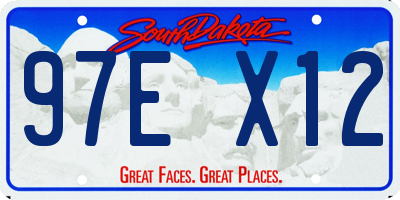 SD license plate 97EX12