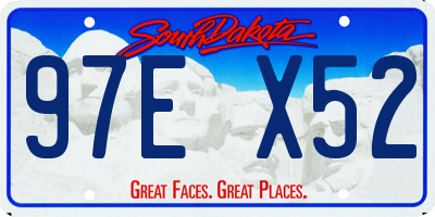 SD license plate 97EX52