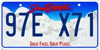 SD license plate 97EX71