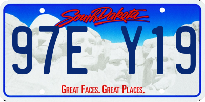 SD license plate 97EY19