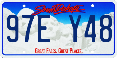 SD license plate 97EY48