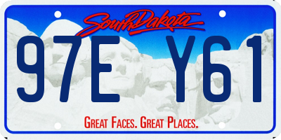 SD license plate 97EY61