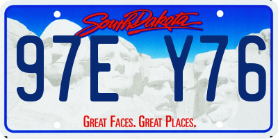 SD license plate 97EY76