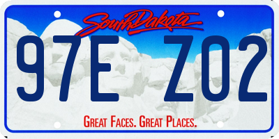 SD license plate 97EZ02