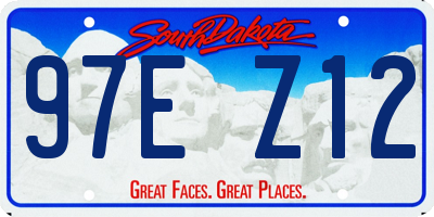 SD license plate 97EZ12