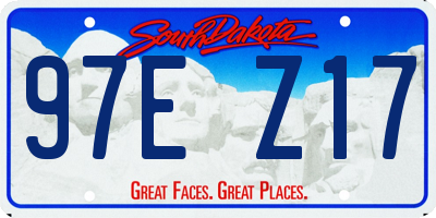 SD license plate 97EZ17
