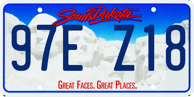 SD license plate 97EZ18