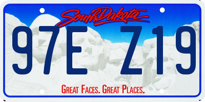 SD license plate 97EZ19