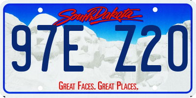 SD license plate 97EZ20