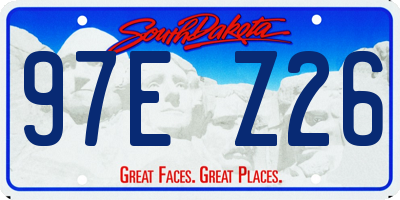 SD license plate 97EZ26