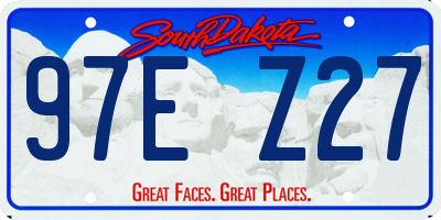 SD license plate 97EZ27
