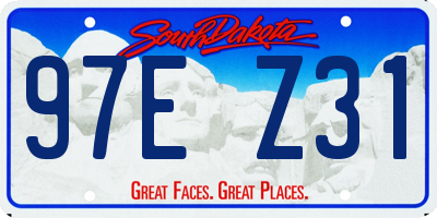 SD license plate 97EZ31