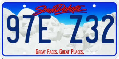SD license plate 97EZ32