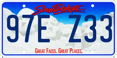 SD license plate 97EZ33