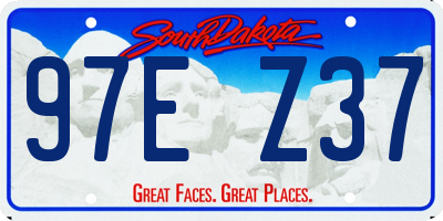 SD license plate 97EZ37