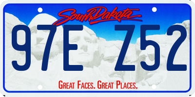 SD license plate 97EZ52