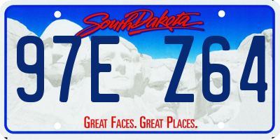 SD license plate 97EZ64