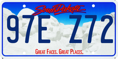 SD license plate 97EZ72