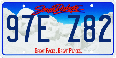 SD license plate 97EZ82