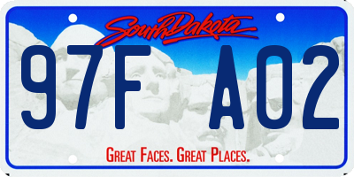 SD license plate 97FA02