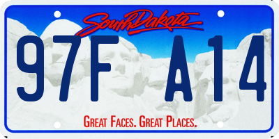 SD license plate 97FA14